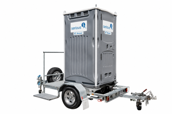 Serious About Waste Single toilet trailer mounted
